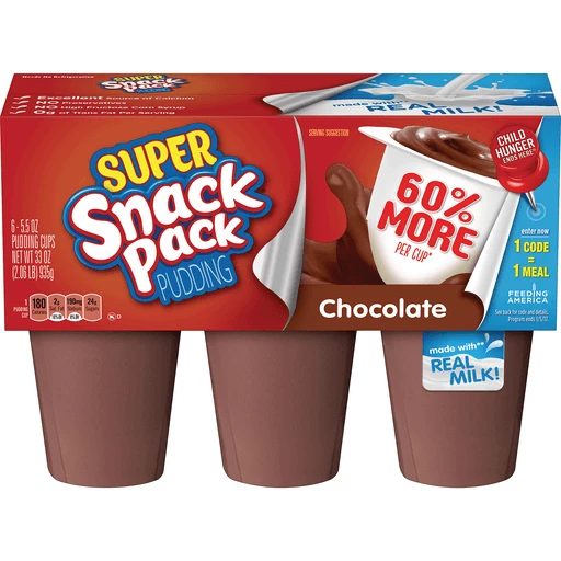 Red Pack Pudding Snack Pack Pudding Cups