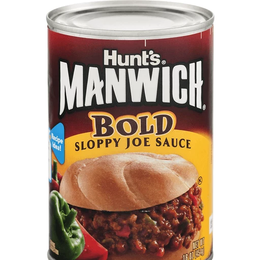 Manwich Sloppy Joe Sauce, Bold Flavor, Canned Sauce, 16 OZ, Canned Meat