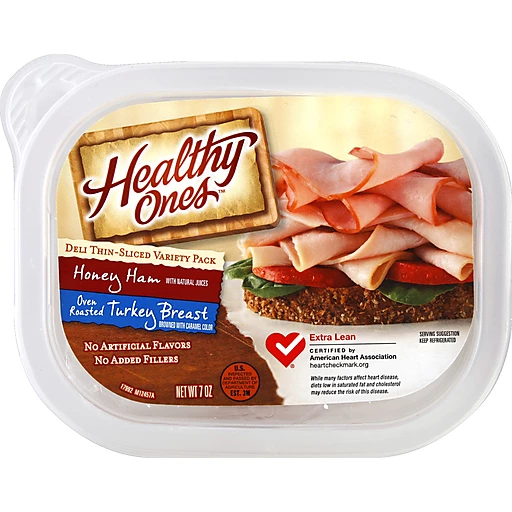 Healthy Ones Variety Pack, Deli Thin-Sliced, Honey Ham, Oven
