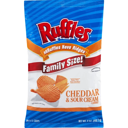 Family Size Ruffles Family Size Chips