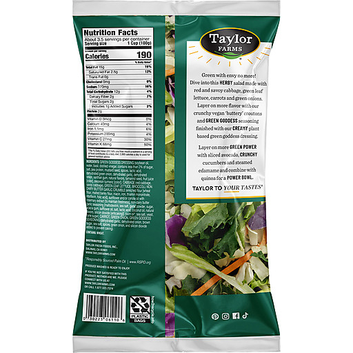 taylor farms green goddess dressing ingredients Taylor Farms Green Goddess Ranch Mini Chopped Salad Kit Same-Day Delivery or Pickup
