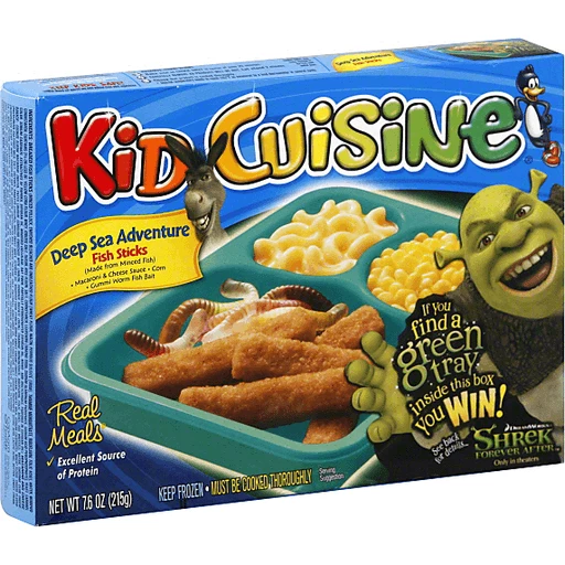 Kid Cuisine® Deep Sea Adventure Fish Sticks Frozen Dinner 7.6 oz
