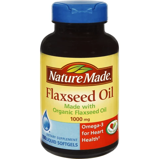 Nature Made Flaxseed Oil 1000 Mg Fish Free Omega 3 Supplement