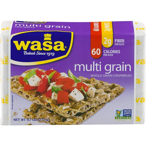 Wasa Crispbread, Multi Grain, Swedish Style 9.7 oz, Wheat & Multi-Grain