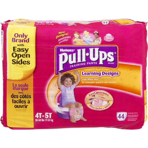 Huggies Pull-Ups Learning Designs Size 4T-5T Disney Princess Training Pants  - 44 CT, Diapers & Training Pants