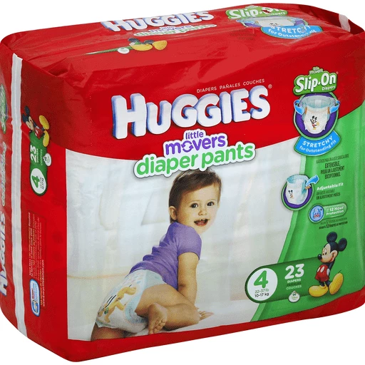Huggies little movers slip on online size 4