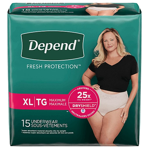 Depend Fresh Protection Adult Incontinence Underwear for Women