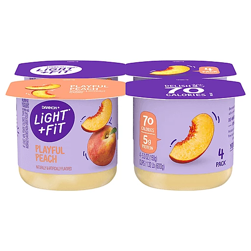 Peach Original Nonfat Yogurt Pack