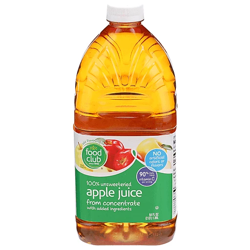 Unsweetened apple juice deals