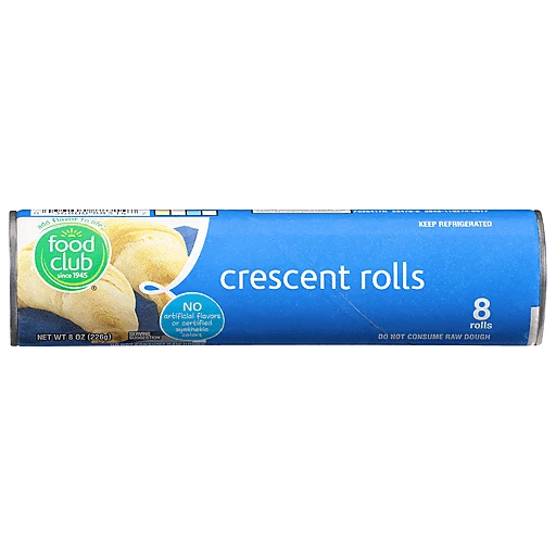 Food Club Crescent Rolls 8 Ea, Refrigerated Dough, Bagels & Muffins