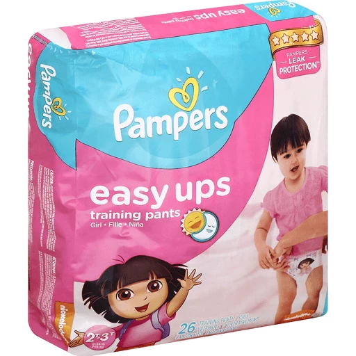 Pampers Easy Ups Training Pants, Girl, 2T-3T (16-34 lb), Nickelodeon, Diapers & Training Pants