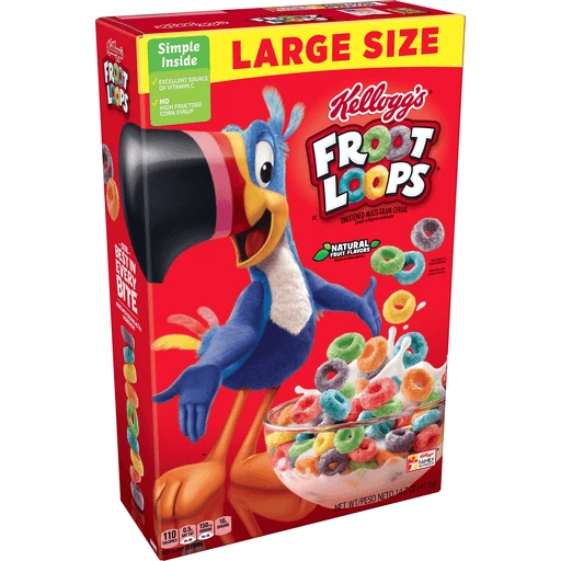 Froot Loops Large Size Multigrain Sweetened Cereal 14.7 oz