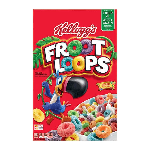 Kellogg's Froot Loops, Breakfast Cereal, Original, Low Fat, 12.2 Oz Box, Cereal