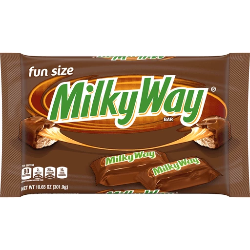 MILKY WAY Fun Size Chocolate Candy Bars, 10.65 oz Bag, Chocolate