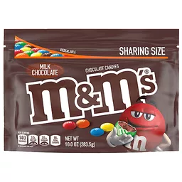 M&M's Candies, Milk Chocolate, Sharing Size 10 Oz, Packaged Candy