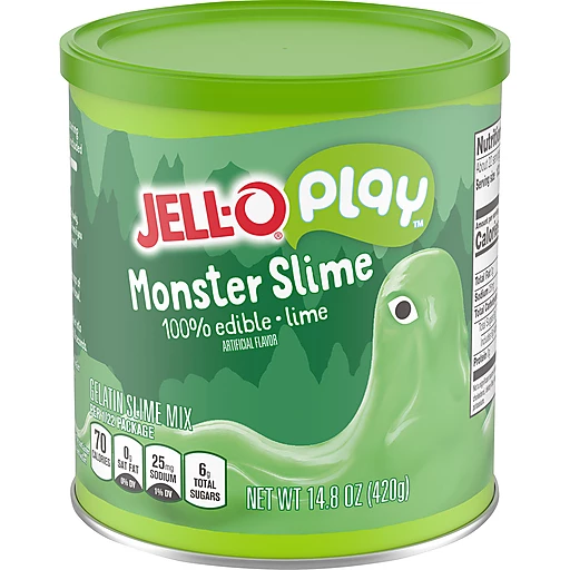 Jell-O Play Slime Making Kit, Monster Slime, 14.8 oz Mix, Jello & Pudding  Mix