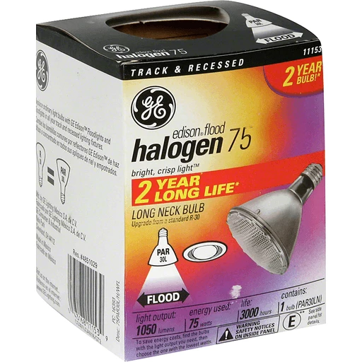 Edison Halogen Ge Halogen 75 Watt Flood Light NEW GE Reveal Color Enhanced R30 CFL