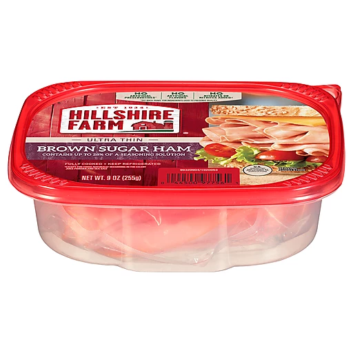 Hillshire Farm Ham, Brown Sugar, Ultra Thin 9 oz, Packaged Hot Dogs,  Sausages & Lunch Meat