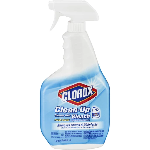 Clorox® Clean-Up® All Purpose Cleaner With Bleach, Spray Bottle, Rain  Clean, 32 Fluid Ounces, Cleaning Wipes