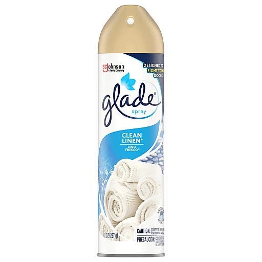 Glade® Clean Linen® Room Spray Air Freshener 8 Oz. Aerosol Can