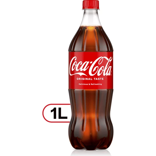 Coca-Cola Soda Soft Drink, 1 Liter | Cola Non Diet | Edwards Cash