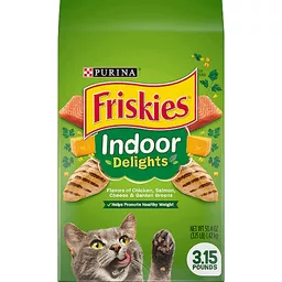 Friskies Indoor Dry Cat Food Indoor Delights 3.15 Lb Cat Food