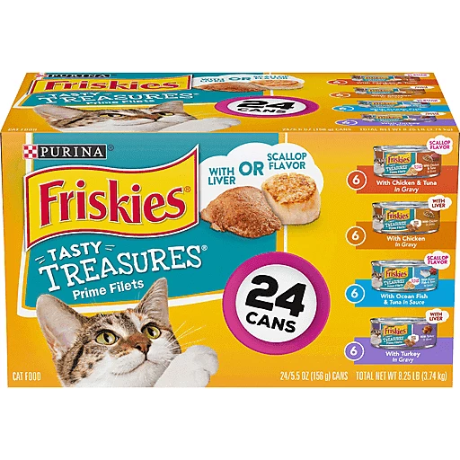 Friskies wet sales cat food flavors