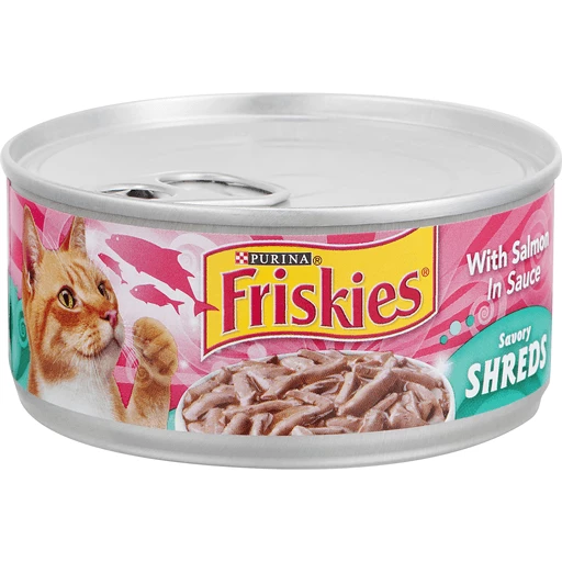 Friskies wet shop cat food shreds