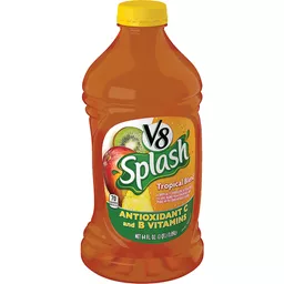 V8 Splash Tropical Fruit Blend Juice Beverage 64 Fl Oz Bottle