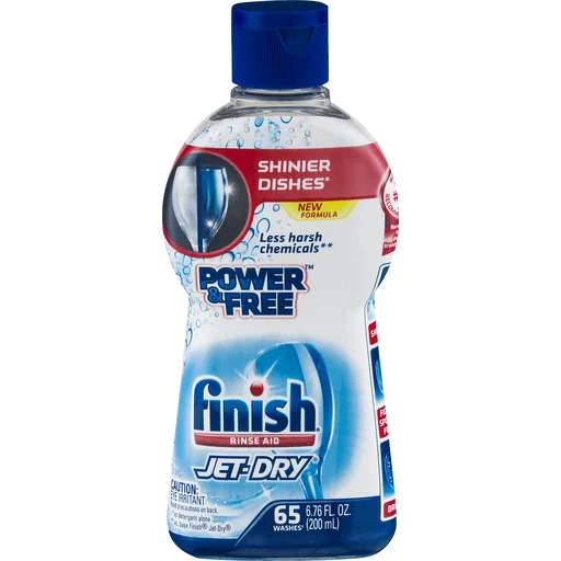 Finish Jet-Dry Rinse Aid, Power & Free, Dish Detergent