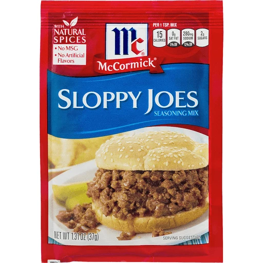 McCormick Seasoning Mix, Sloppy Joes 1.31 Oz, Gravy