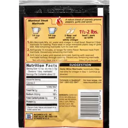 Montreal steak seasoning marinade best sale