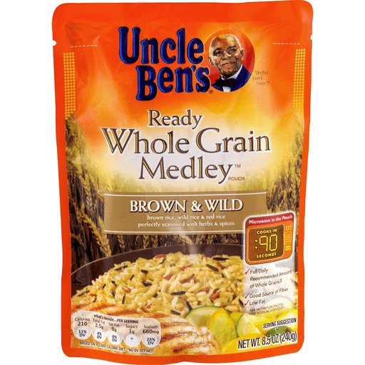 Uncle Ben's Whole Grain Medley Pouch 8.5 oz, Rice, Grains & Dried Beans