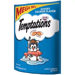 Whiskas Temptations Savoury Salmon Cat Snacks Treats 6.3 Oz