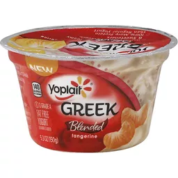 Yoplait Greek Blended Yogurt Fat Free Tangerine Low Fat