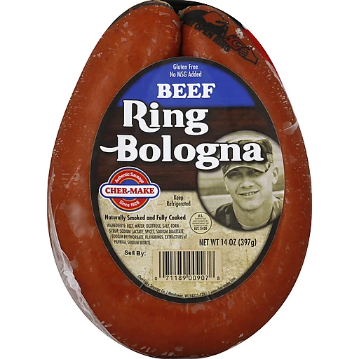 Cher-make Beef Ring Bologna, Brats & Sausages