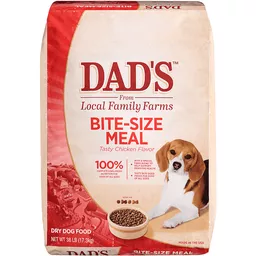 Dads Food for Adult Dogs Bite Size Meal Tasty Chicken Flavor