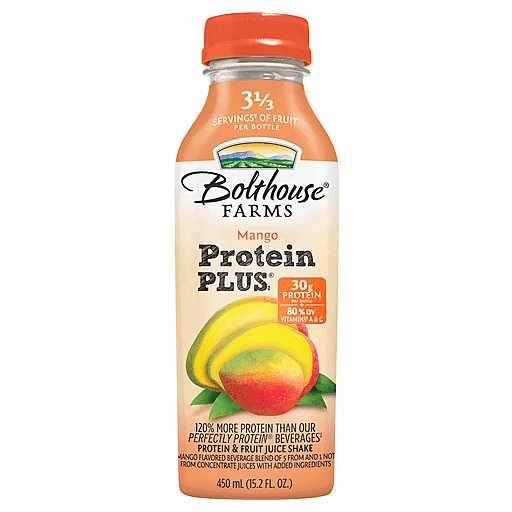 Bolthouse Farms Protein Plus Mango Protein Fruit Juice Shake 450