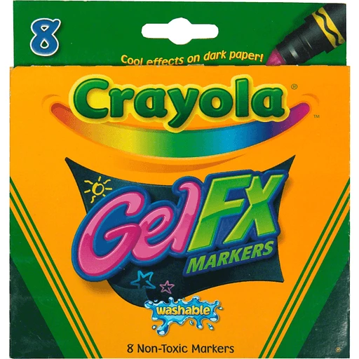 Crayola Gel FX Markers, Washable, School Supplies