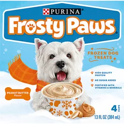 Frosty Paws Dog Treats Frozen Peanut Butter Flavor 4 Ea Dog