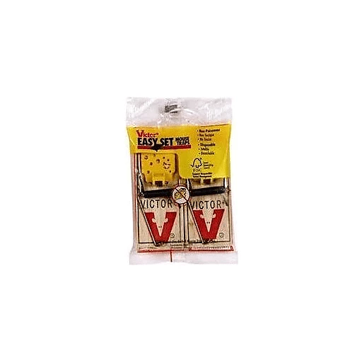 Victor Easy Set Mouse Traps, Pre-Baited, Pest Control