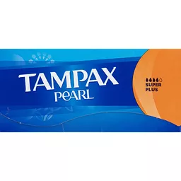 Tampax Pearl Tampons with LeakGuard Braid, Super Plus Absorbency