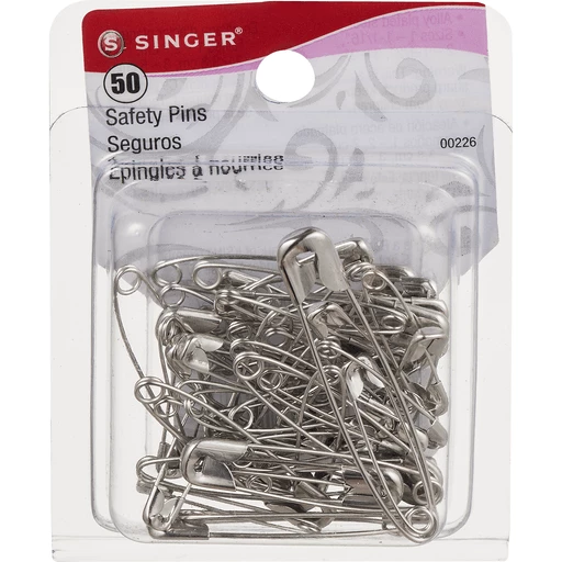 Singer Safety Pins, Assorted 50 ea, Sewing