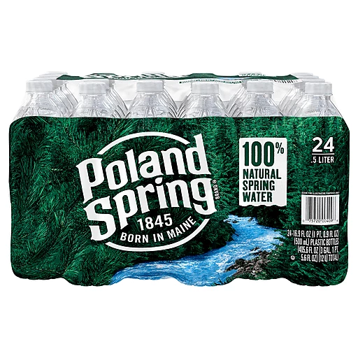 Poland Spring Spring Water, 100% Natural 24 ea, Water