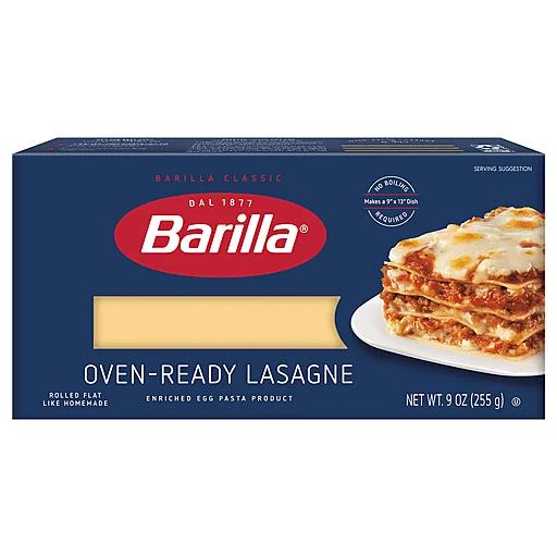 Barilla Lasagne Oven Ready 9 Oz