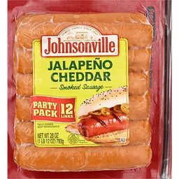 Johnsonville Jalapeno Cheddar Smoked Sausage 28oz Zip Pkg Brats