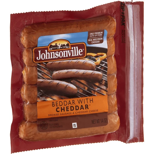 Johnsonville cheddar sausage hot sale