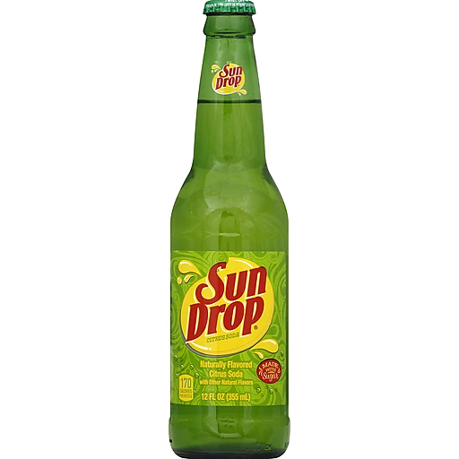 Sun Drop Soda Logo Sun Drop Citrus Soda Pop, 12.0 Oz, 24 Pack Cans