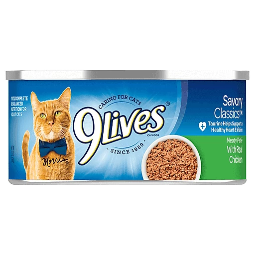 9 lives pate cat food clearance