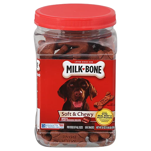 Milk Bone Soft Chewy Beef Filet Mignon Recipe Dog Snacks 25 Oz